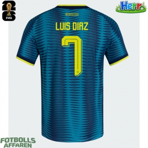 Colombia Luis Diaz #7 Bortatröja VM 2026 Kortärmad
